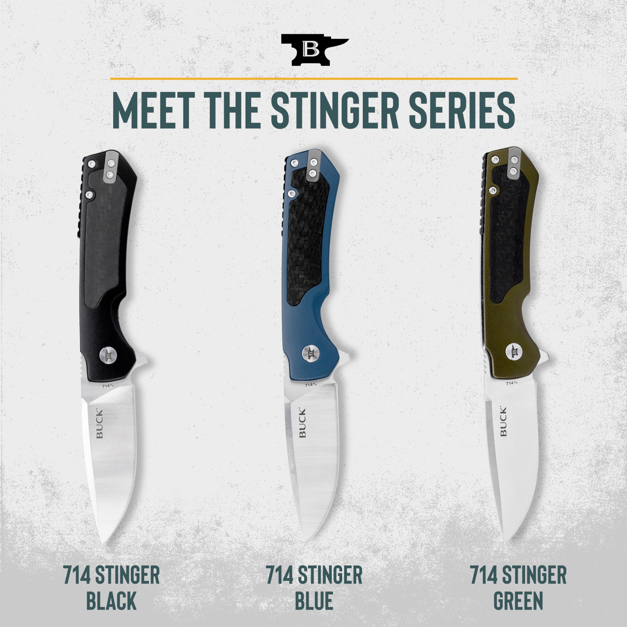 Amazon.com : Buck Knives 714 Stinger Folding Pocket Knife, EDC